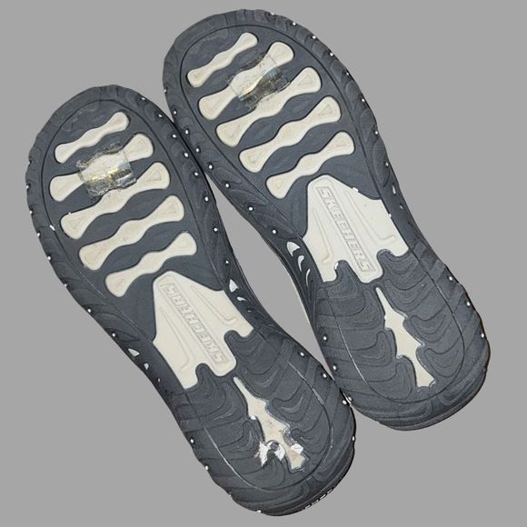 Sketchers Gray Buckle Flip Flop Sandals Size 8 - Picture 3 of 6